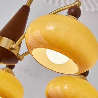Beeindruckender Mid-Century Retro Glaskronleuchter Licht Design