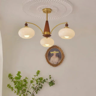 Beeindruckender Mid-Century Retro Glaskronleuchter Licht Design
