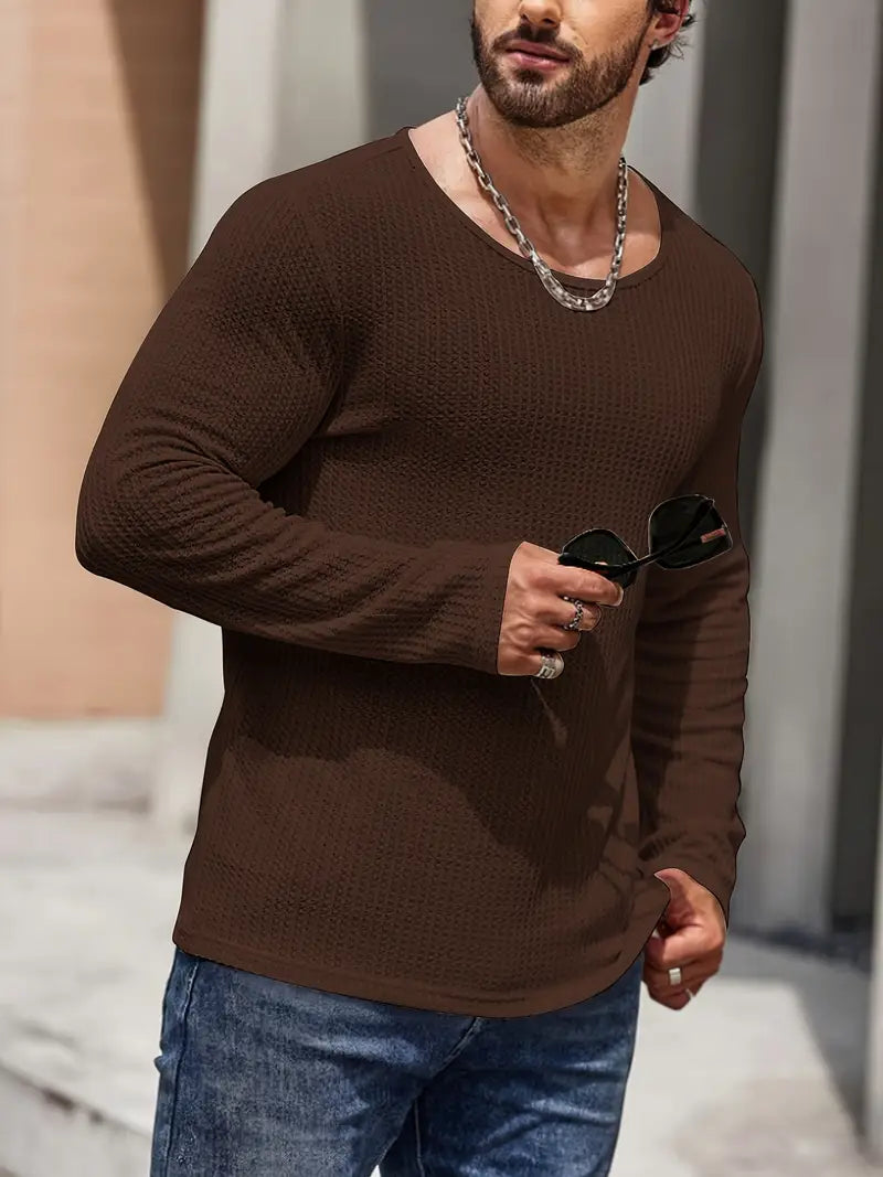 Everton | Strukturiertes Strickpullover mit Rundhalsausschnitt für Herren