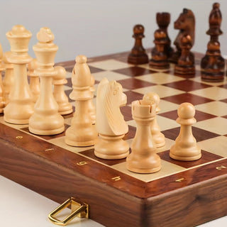 Schachspiel aus Holz – Klassisches Turnierset für spannende Partien
