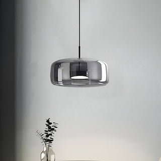 Handgefertigter Mid-Century Retro Glaskronleuchter mit LED Beleuchtung
