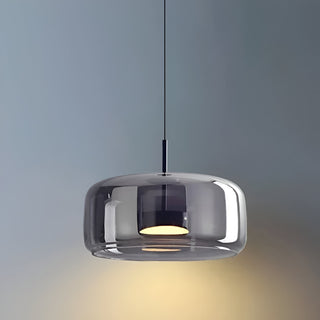 Handgefertigter Mid-Century Retro Glaskronleuchter mit LED Beleuchtung