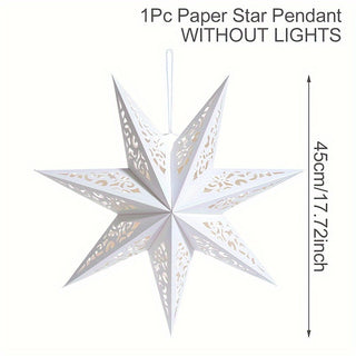 Stilvolle Papier-Sternlampe für festliche Dekoration