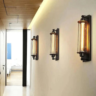 Retro Elegante Glas-Wandleuchte im Mid-Century-Stil