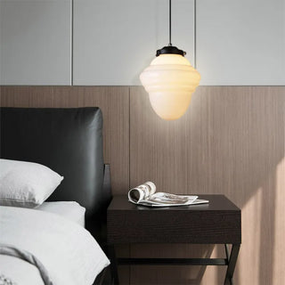 Wohnzimmer Geometrisches Milchglas Pendelleuchte