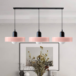 Pendelleuchte Esstisch – Moderne Deckenlampe mit 3 farbigen Glasschirmen