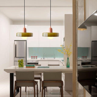 Moderne Glas Pendelleuchte Art Déco Design für Esszimmer und Wohnzimmer