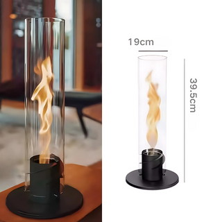 Dekorativer Glas-Tischkamin für den Innenbereich mit Bioethanol