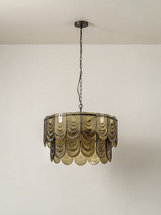 Vintage-inspirierter Mid-Century Retro Glaskronleuchter