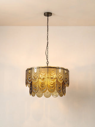 Vintage-inspirierter Mid-Century Retro Glaskronleuchter