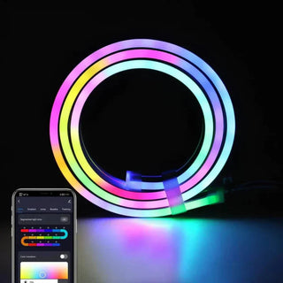 LED Neonstreifen RGB Flexibel mit Fernbedienung – Dimmbar, Mehrfarbig
