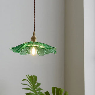 Blumen Bio Charme Pendelleuchte im Vintage Design