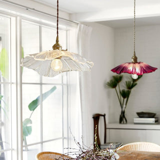 Blumen Bio Charme Pendelleuchte im Vintage Design