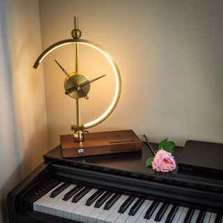 Moderne LED Schreibtischlampe mit Uhranzeige