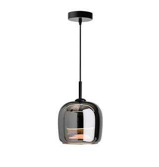 Moderne elegante schwarze Glas-Hängeleuchte