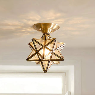 Dekorative Sternlampe aus Messing für moderne Einrichtung